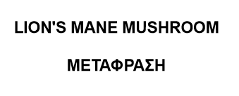 lion's mane mushroom μεταφραση